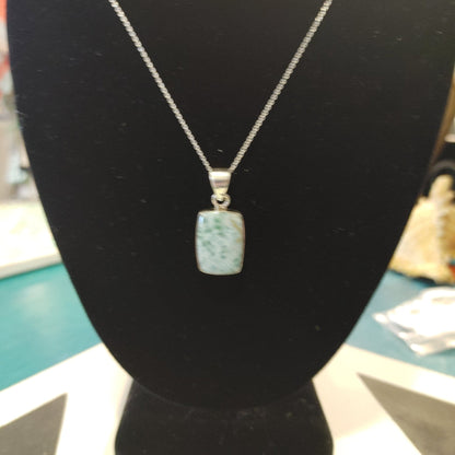 Larimar Rectangle Pendant
