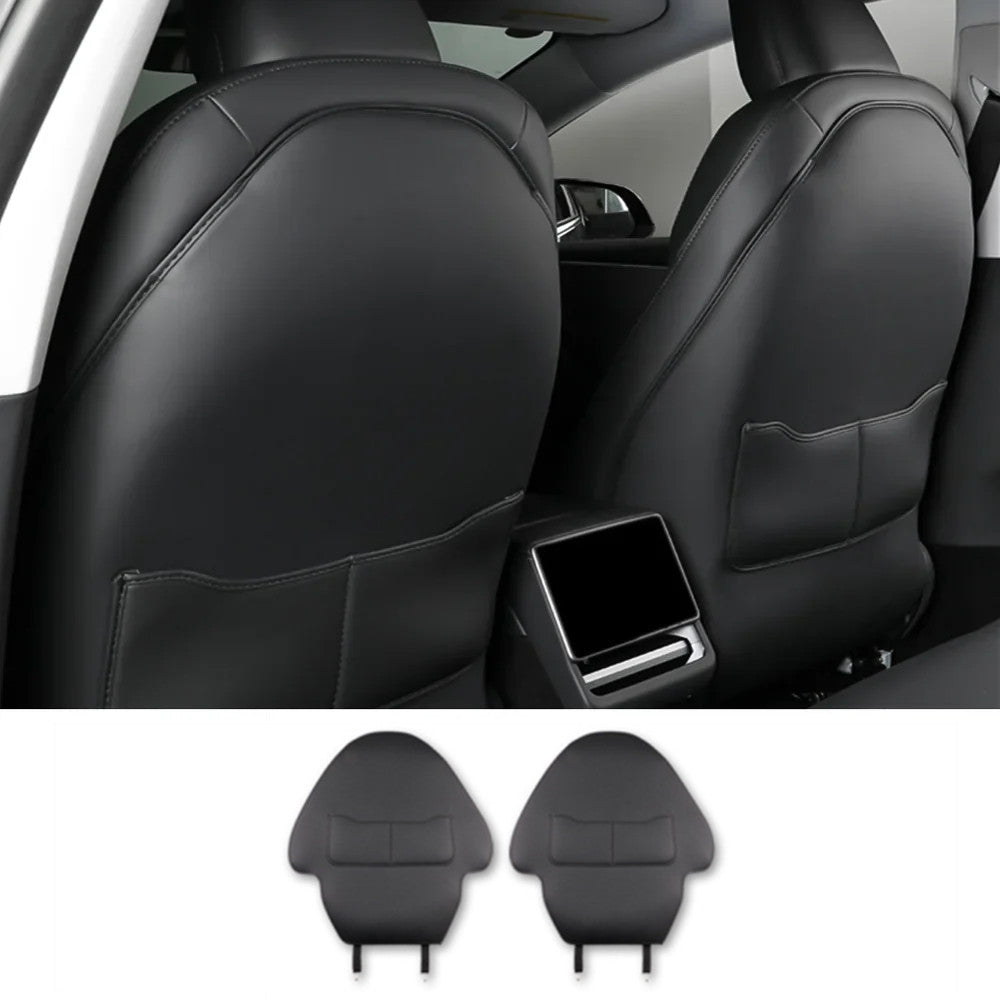 Lattice Leather Seat Back Protector for Tesla Model 3 & Model Y