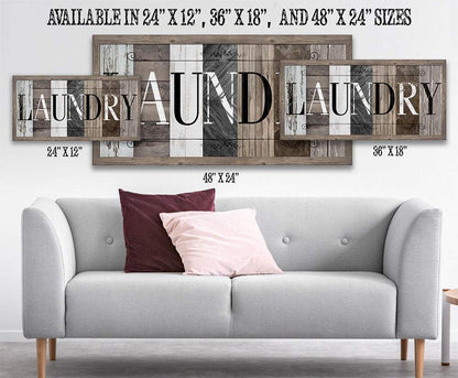 Laundry in Multi Pattern - Canvas