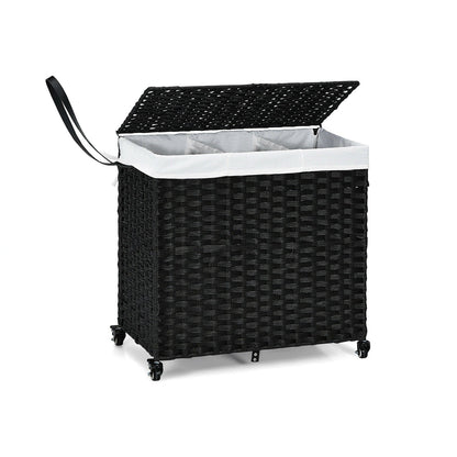 Laundry Hamper with Wheels and Lid