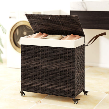 Laundry Hamper with Wheels and Lid