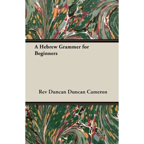 A Hebrew Grammer for Beginners - Paperback