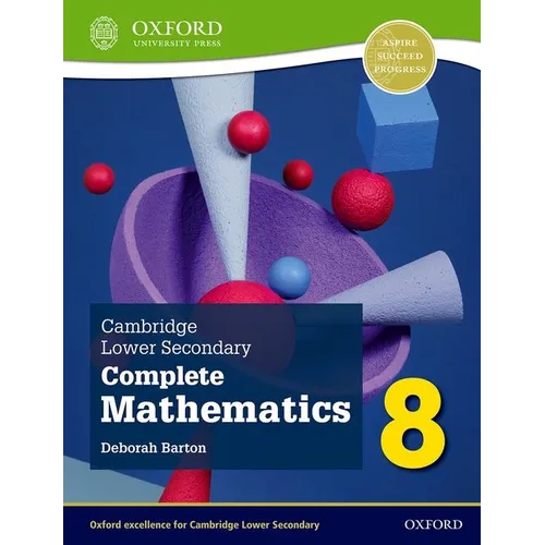 Cambridge Lower Secondary Complete Mathematics 8 Student Book 2nd Edition Set - Hardcover
