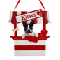 Dog Kisses - Kissing Booth Ornament -  Boston Terrier