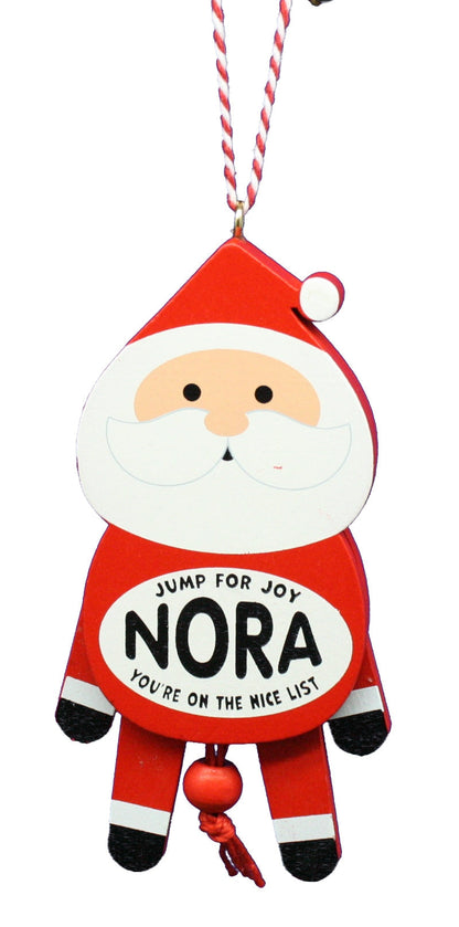 Dancing Wooden Ornament (L - Z) -