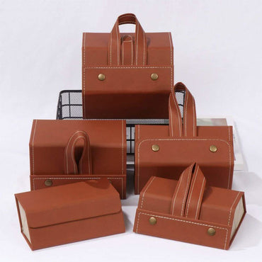 Leather Multiple Glasses Storage Case