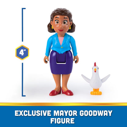 Rubble and Mayor Goodway