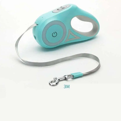 LED Dog Leash Retractable for Small Medium Dogs