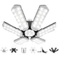 LED Garage Ceiling Lights 150W 15000LM 6500K with 6+1 Deformable Panels