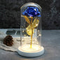 LED Glass Cover Simulation Foil Rose Flower