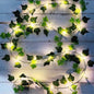 LED Solar Ivy Leaf String Light