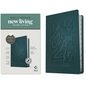 NLT Thinline Reference Bible, Filament Enabled Edition (Red Letter, Leatherlike, Teal Blue, Indexed) - Imitation Leather