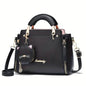 Letter Decor Hand Satchel Bag