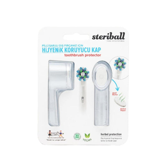 Steriball Transparent Hygienic Electric Toothbrush Holder - Sanitary Storage for Electric Toothbrushes, Bathroom Organizer