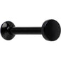 5/16 Black IP 3mm Circle Internal Thread Daith Cartilage Tragus