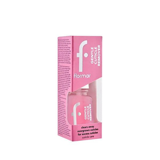 Flormar Gentle Cuticle Remover: Softens, Removes, and Care for Nails - Easy At-Home Manicure with Precision Brush - Nail Care Gel