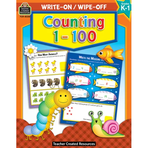 Write-On/Wipe-Off: Counting 1-100 - Paperback