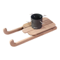 Wooden Runner Sled Tree Stand - Natural