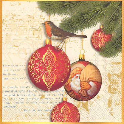 Ideal Home Range Christmas Baubles - Lunch Napkin