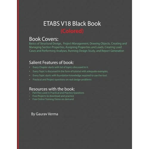 ETABS V18 Black Book (Colored) - Paperback