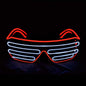 Light Up Shutter Neon Rave Flashing LED Sunglasses