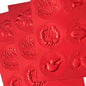 Hallmark Red Foil Embossed Holiday Seals, 3 sheets