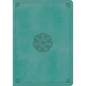 ESV Study Bible (Trutone, Turquoise, Emblem Design) - Leather