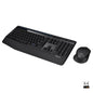 Logitech Wireless Combo Full-Sized Keyboard with Comfortable Right-Handed Mouse (Refurbished)
