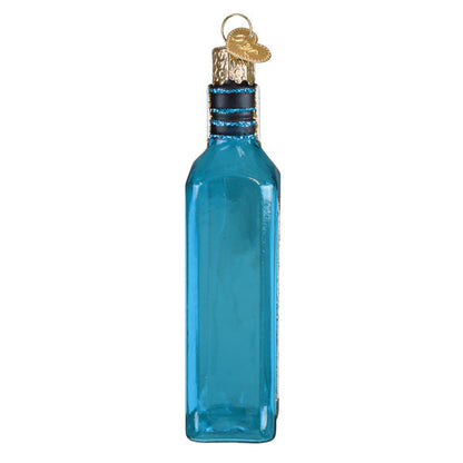 Gin Bottle  Glass Ornament