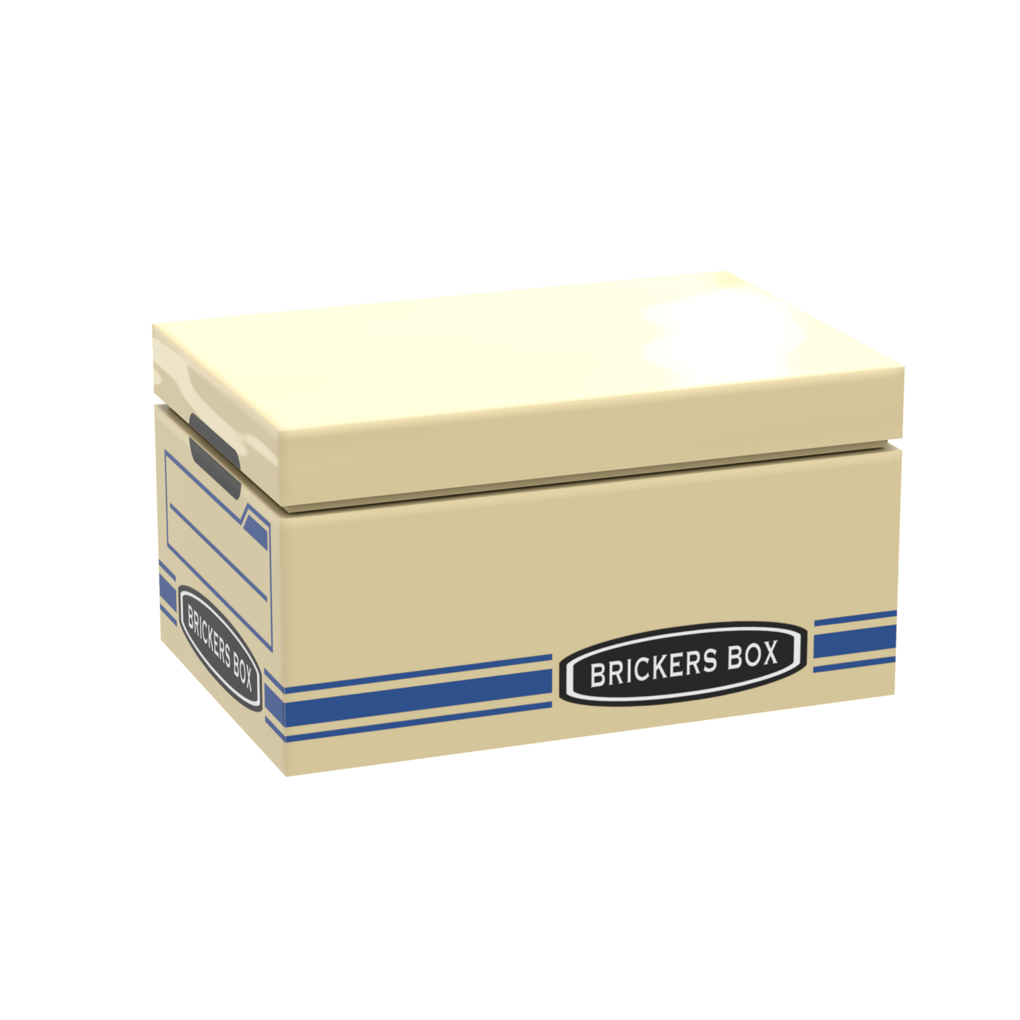 Office File Box (Tan)- Minifig Scale Custom Set - Made Using LEGO® Parts