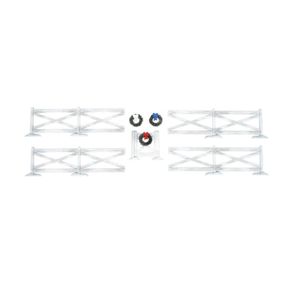 White Crossbuck Fence Set