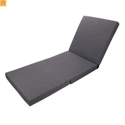 Chaise Lounge Acacia Wood Black Dark Gray 4 Position Adjustable 79in
