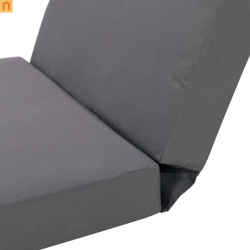 Chaise Lounge Acacia Wood Black Dark Gray 4 Position Adjustable 79in