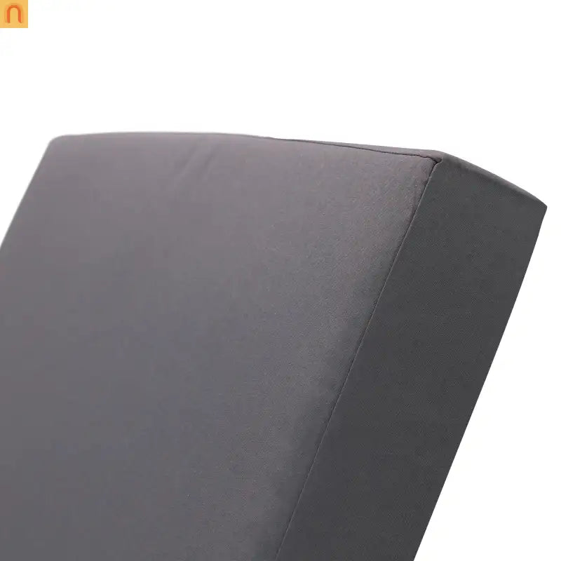 Chaise Lounge Acacia Wood Black Dark Gray 4 Position Adjustable 79in