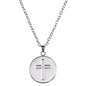 Love, Faith, & Survival Cubic Zirconia Disc Necklace