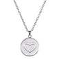 Love, Faith, & Survival Cubic Zirconia Disc Necklace