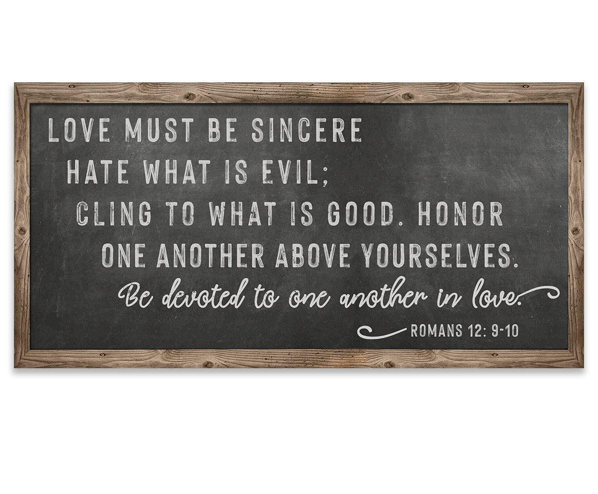 Love Must Be Sincere - Canvas