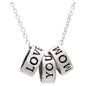 Love You Mom Sterling Necklace