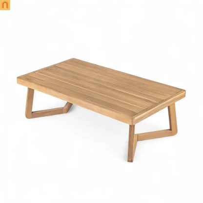 Outdoor Loveseat Set Acacia Wood Coffee Table