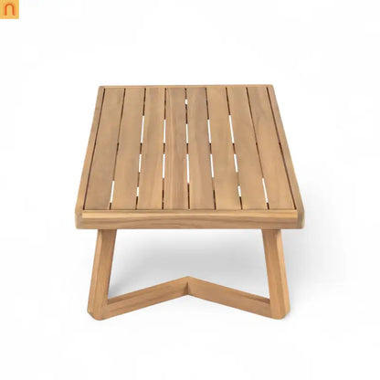 Outdoor Loveseat Set Acacia Wood Coffee Table