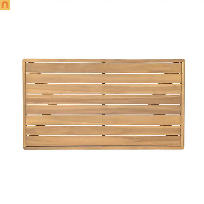 Outdoor Loveseat Set Acacia Wood Coffee Table
