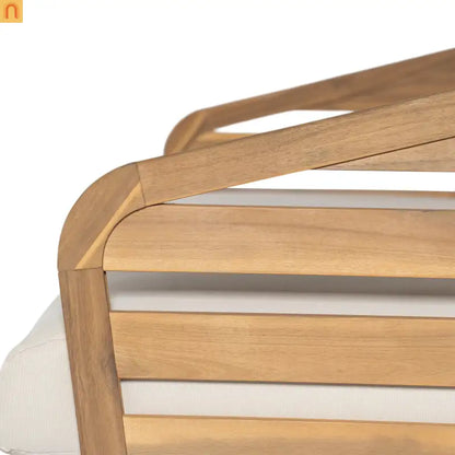 Outdoor Loveseat Set Acacia Wood Coffee Table