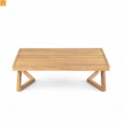 Outdoor Loveseat Set Acacia Wood Coffee Table
