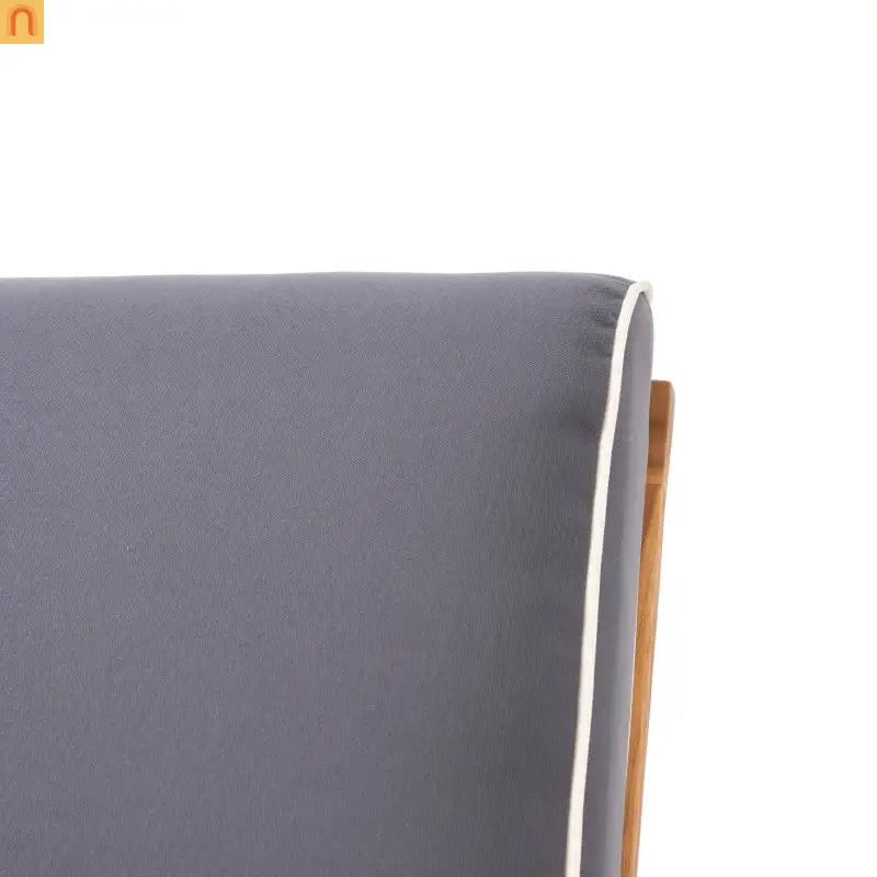 Outdoor Loveseat Set Acacia Wood Gray Adirondack