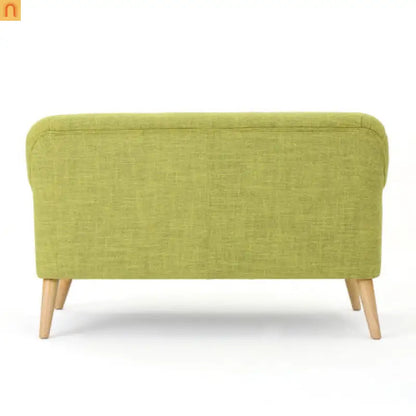 Loveseat Mid Century Modern Fabric Pale Green 50.75in