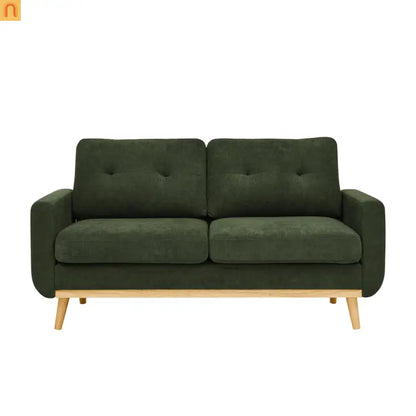 Loveseat Mid Century Modern Polyester Antique Green 67.7in
