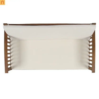 Outdoor Loveseat Acacia Wood 53" Waterproof Cushion