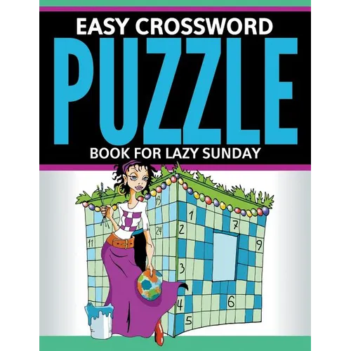 Easy Crossword Puzzle Book For Lazy Sunday - Paperback