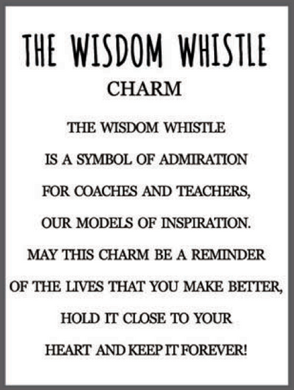 The Wisdom Whistle Charm - A Token of Inspiration