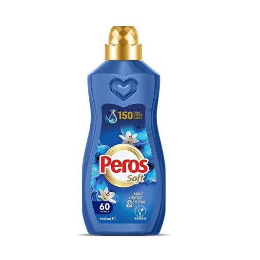 Peros - Concentrated Fabric Softener for Soft Clothes & Long-Lasting Freshness - Dermatologically Tested, Blue Orchid & Lilyum Fragrance